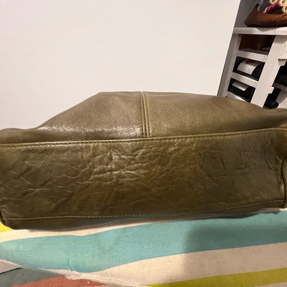 Source Unknown leather green